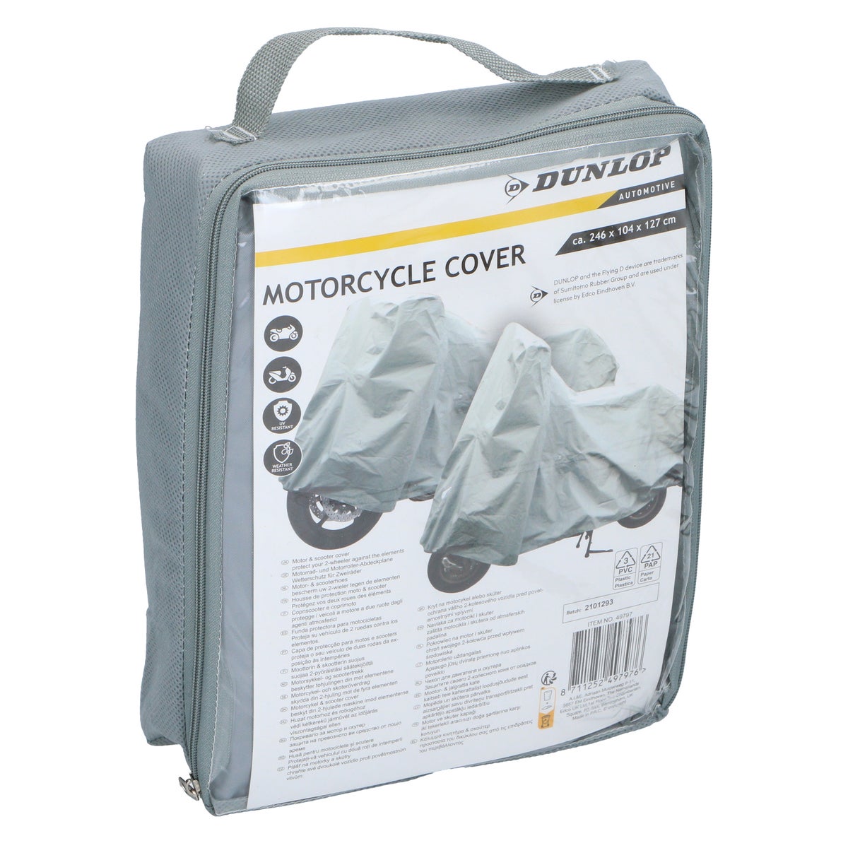 Hoes motor/scooter 246x104x127cm Dunlop Hoes motor/scooter 246x104x127cm Dunlop