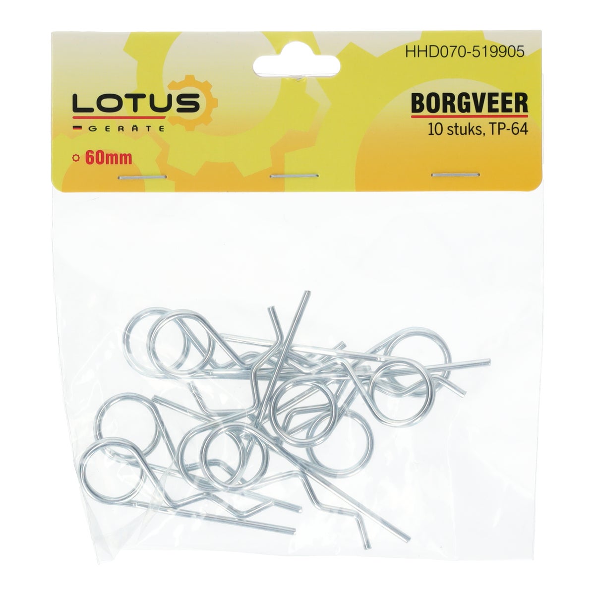 Borgveer dubbel 60 mm 10st TP-64 Borgveer dubbel 60 mm 10st TP-64