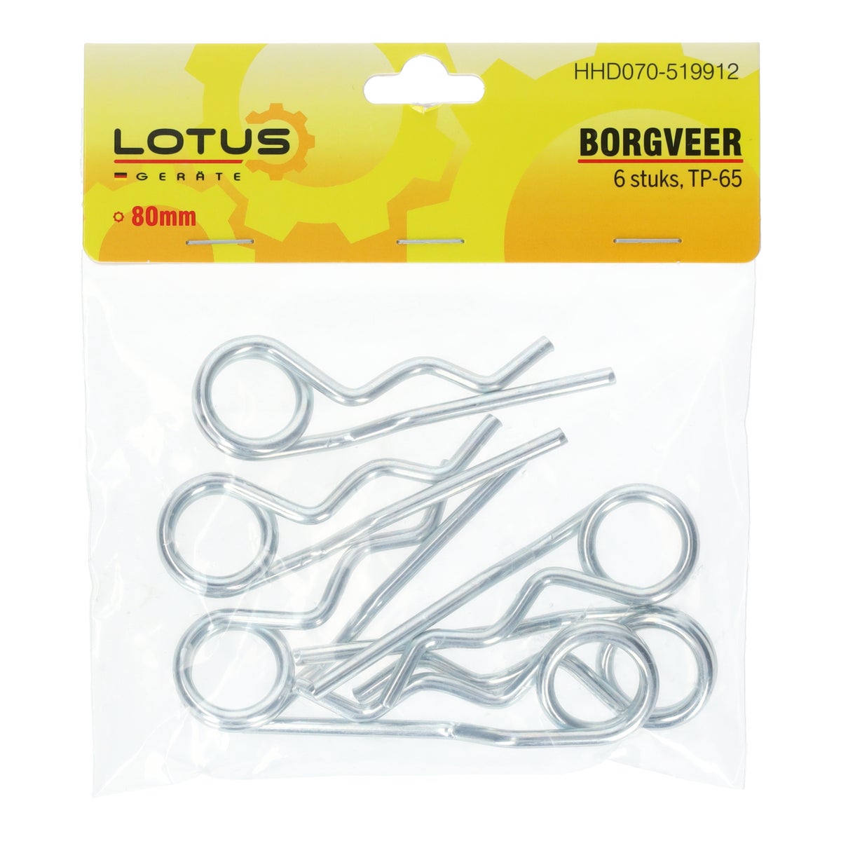 Borgveer dubbel 80 mm 6st TP-65 Borgveer dubbel 80 mm 6st TP-65