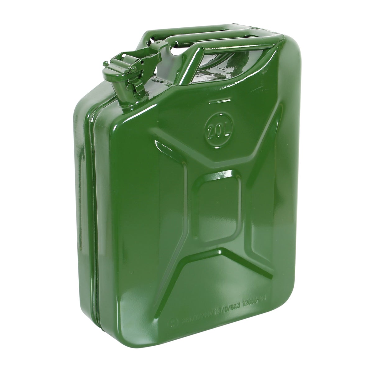 Jerrycan 20L groen metaal Jerrycan 20L groen metaal