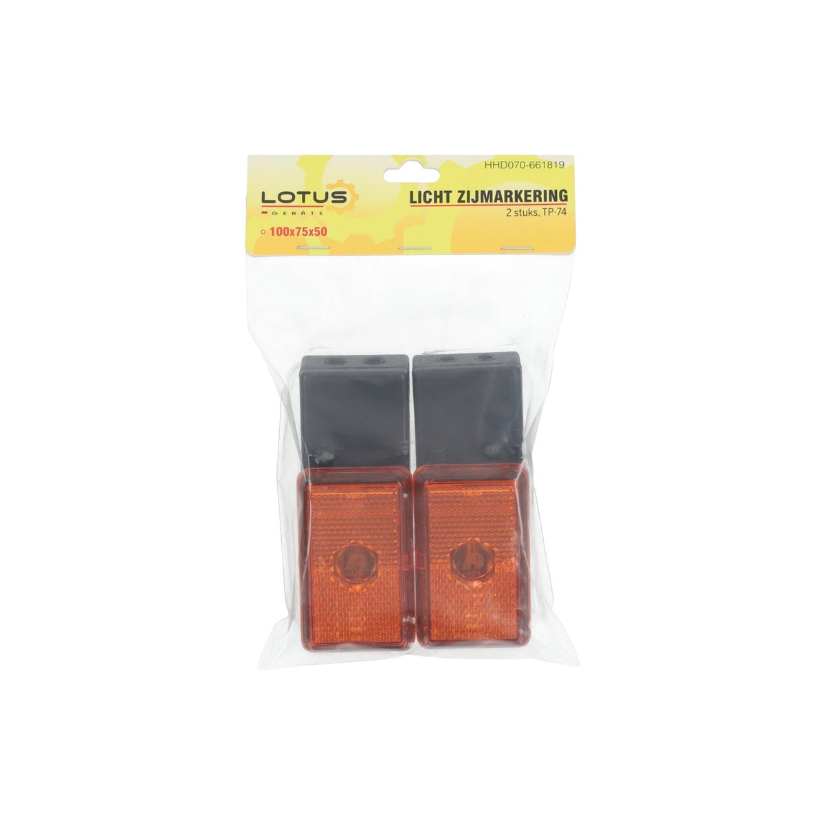 Licht zijmarkering 100 x 75 x 50 mm TP-74 2st Licht zijmarkering 100 x 75 x 50 mm TP-74 2st