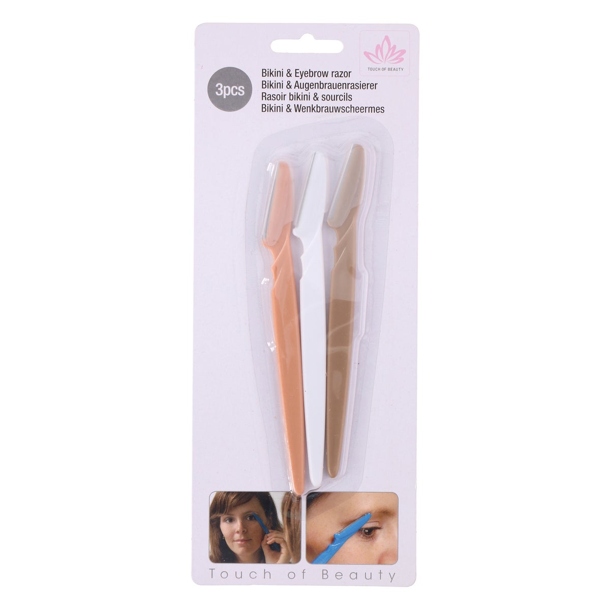 Scheermes wenkbrauw 3st Scheermes wenkbrauw 3st