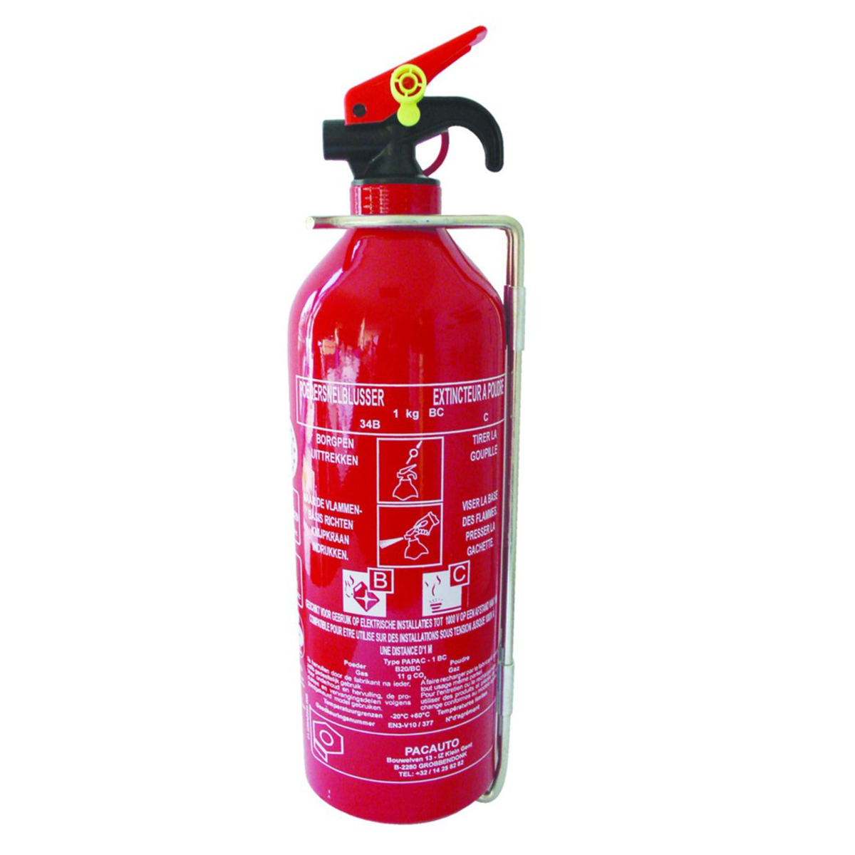 Brandblusser poeder ABC BE 1 kg Delta Brandblusser poeder ABC BE 1 kg Delta