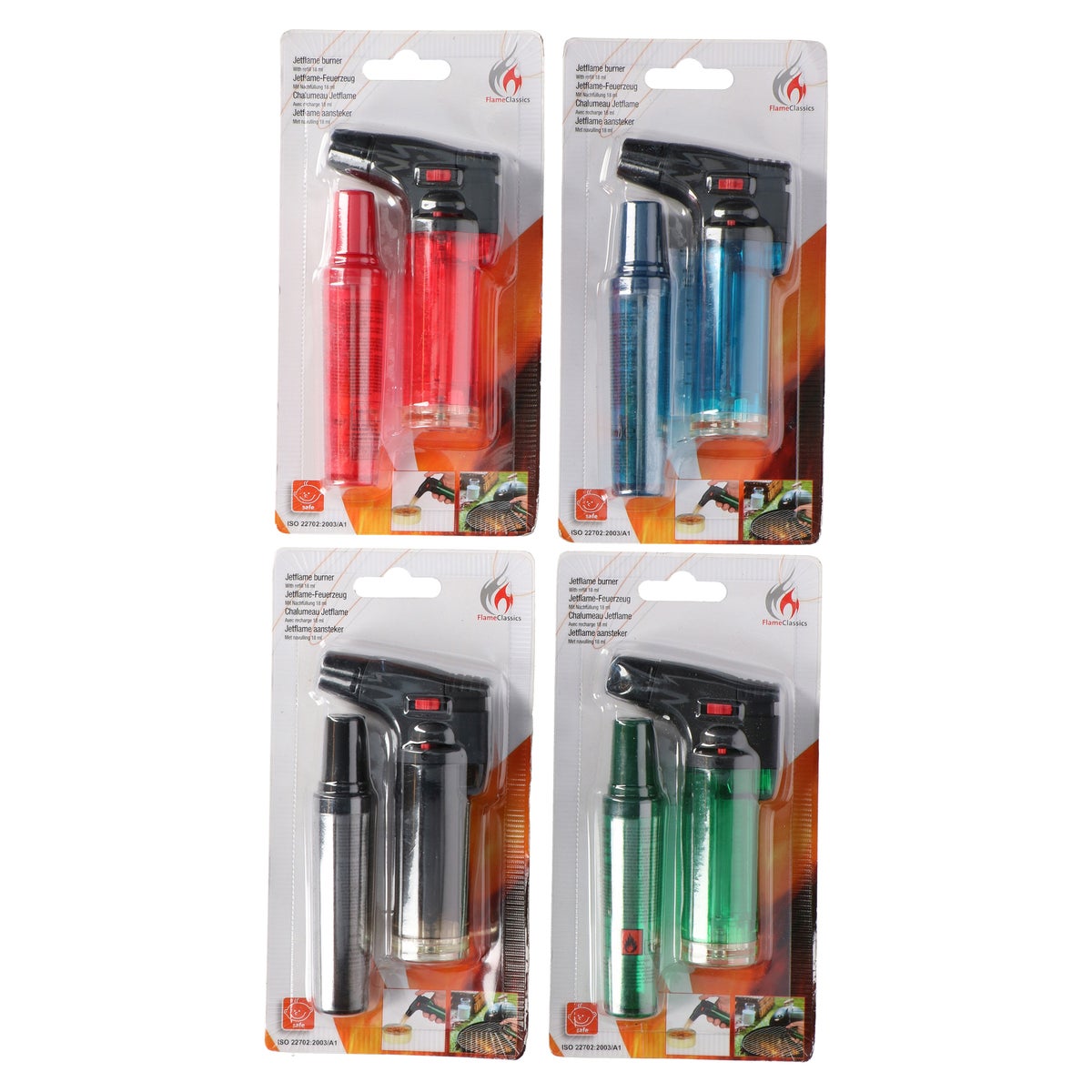 Turbo aansteker en navulling assorti Turbo aansteker en navulling assorti