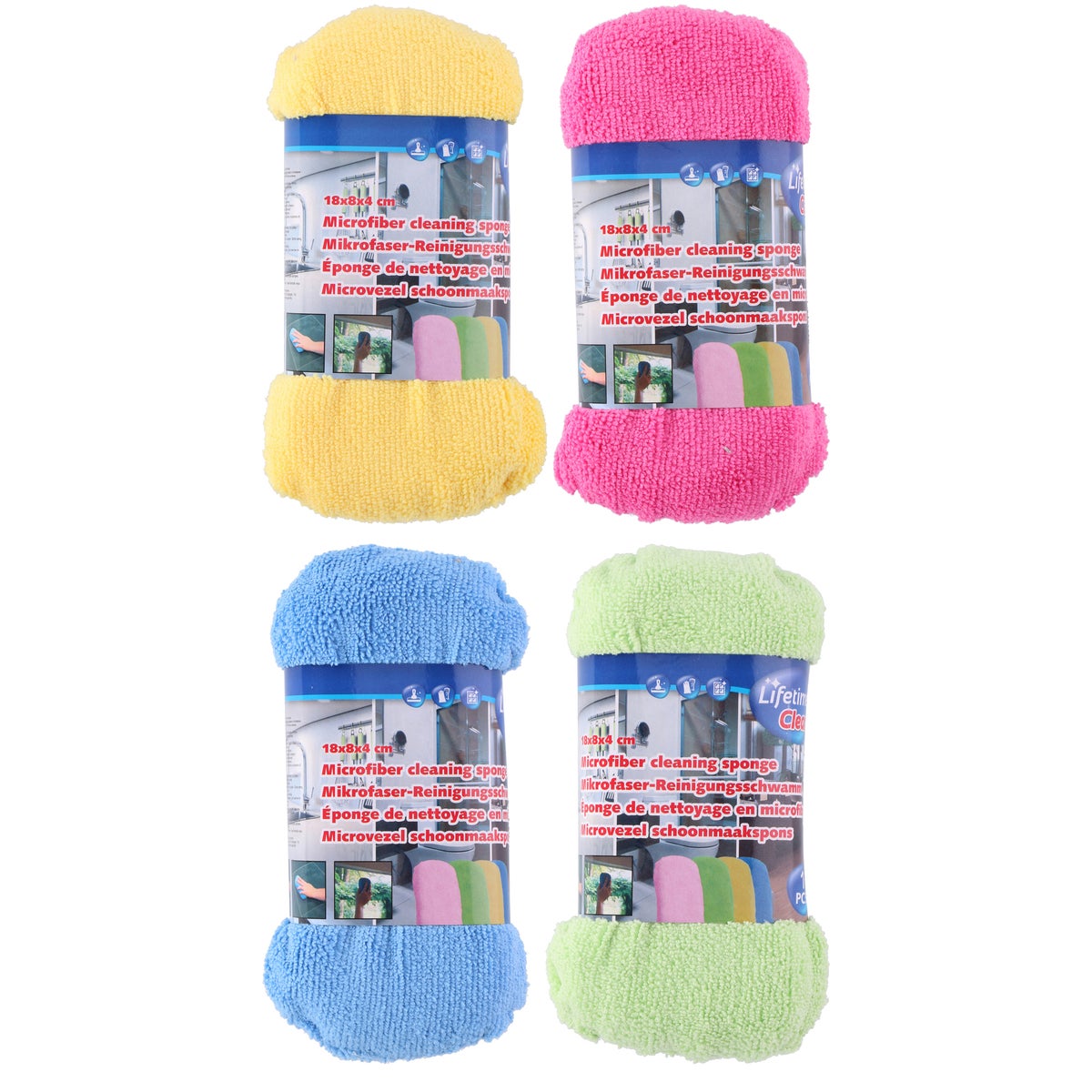 Schoonmaakspons 18x8x4cm Schoonmaakspons 18x8x4cm