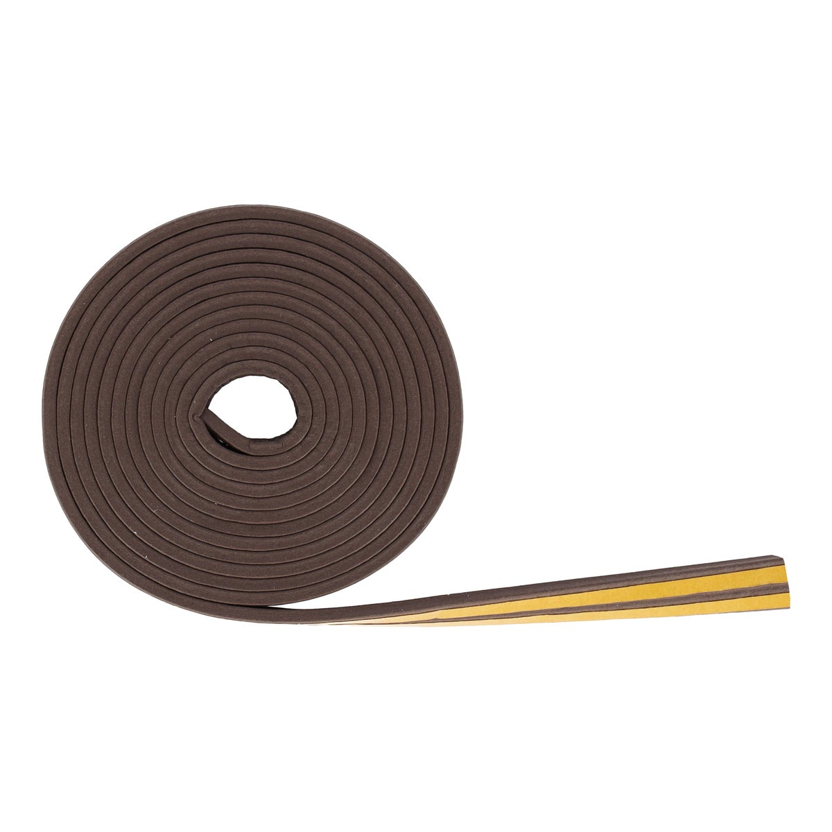 Tochtstrip E-rubber 6 m bruin Tochtstrip E-rubber 6 m bruin