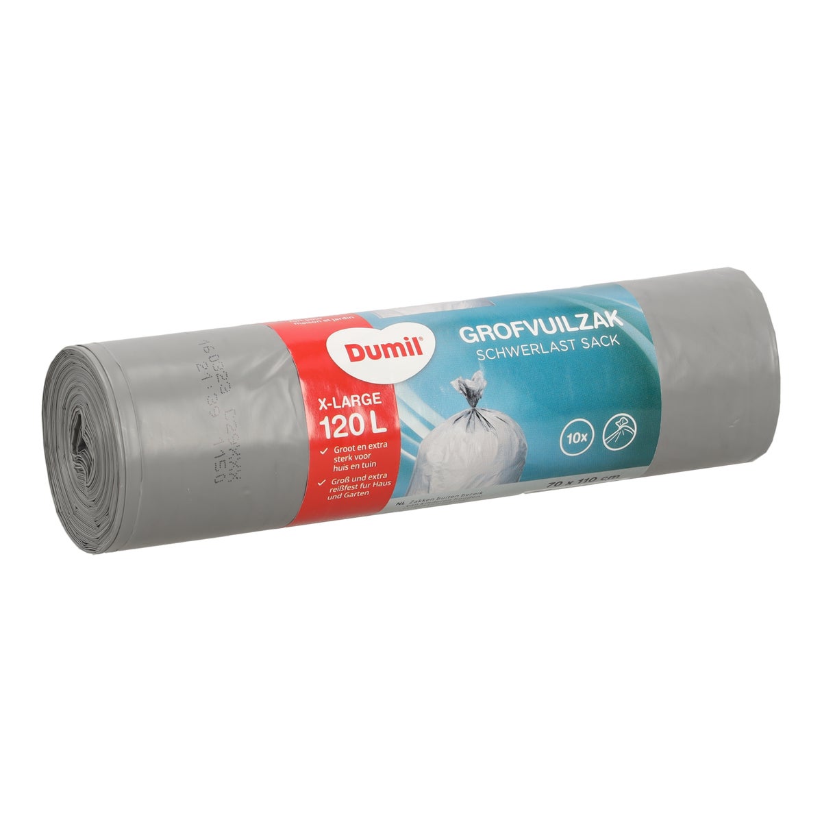 Grofvuilzak 120L grijs 10st Dumil Grofvuilzak 120L grijs 10st Dumil