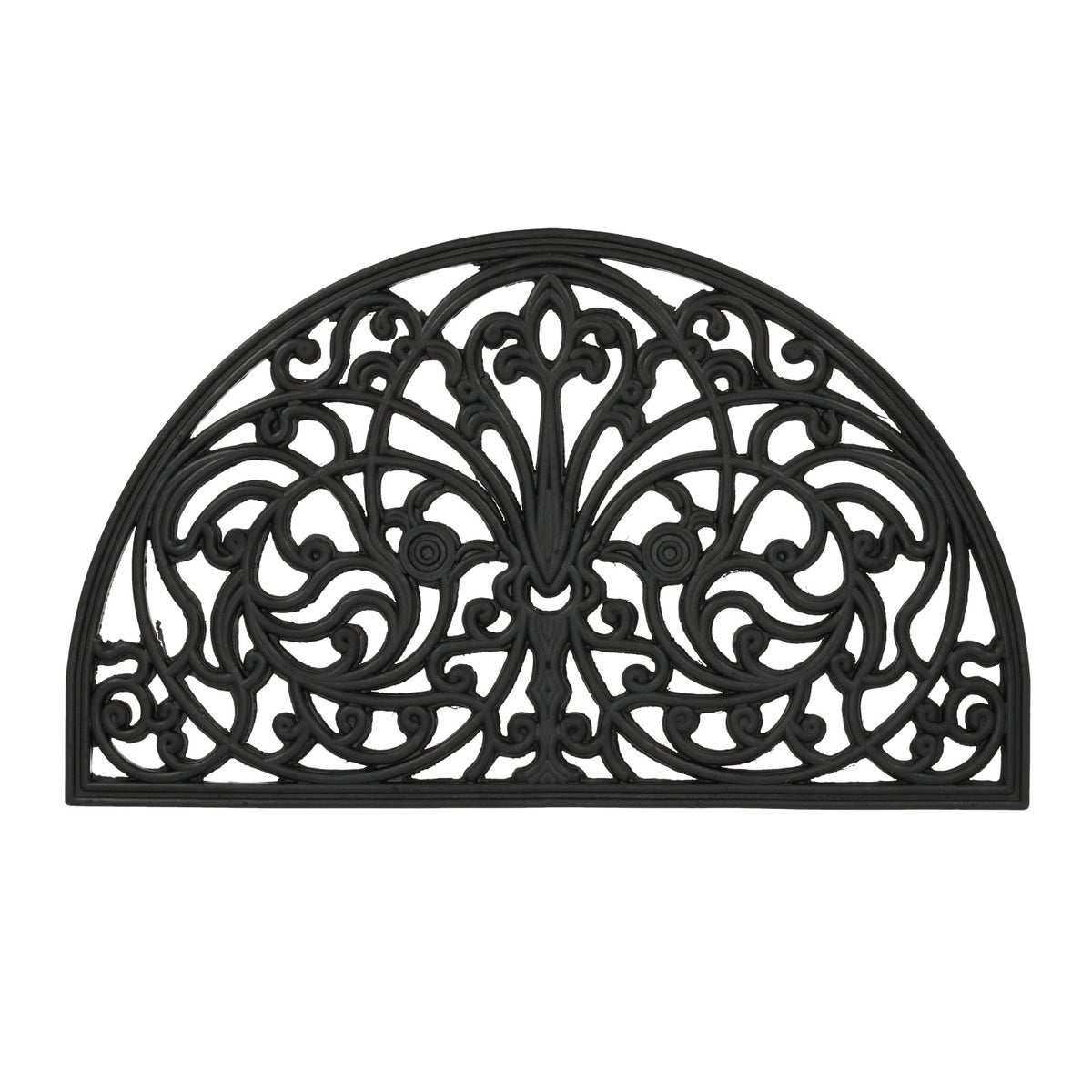 Deurmat rubber halfrond 45 x 75 cm Deurmat rubber halfrond 45 x 75 cm