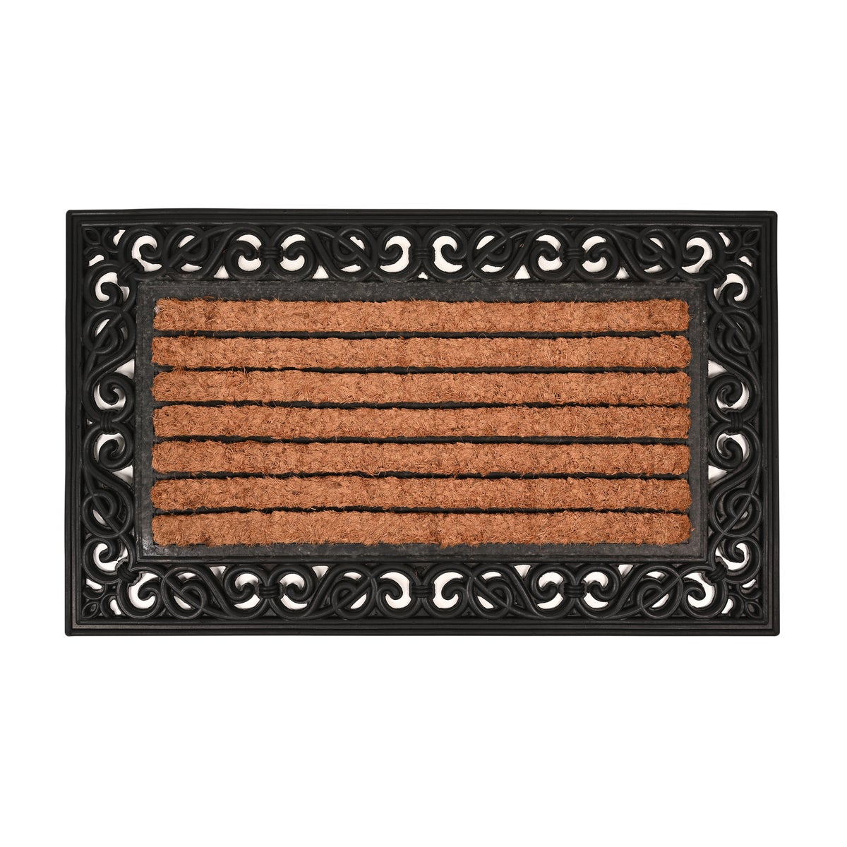 Deurmat rubber-kokos rechthoek 45x75cm Deurmat rubber-kokos rechthoek 45x75cm