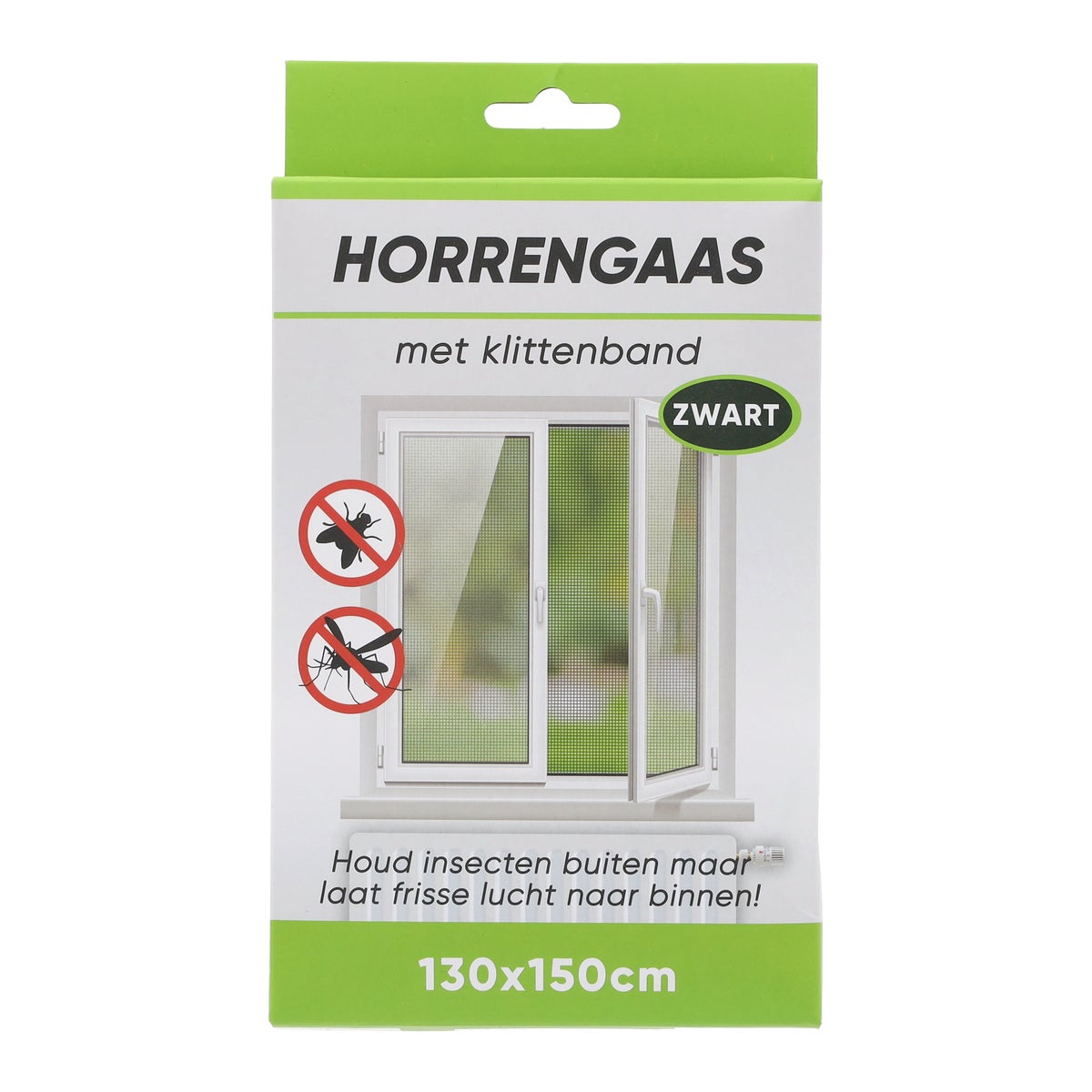 Horrengaas raam 1.3 x 1.5 m zwart Horrengaas raam 1.3 x 1.5 m zwart