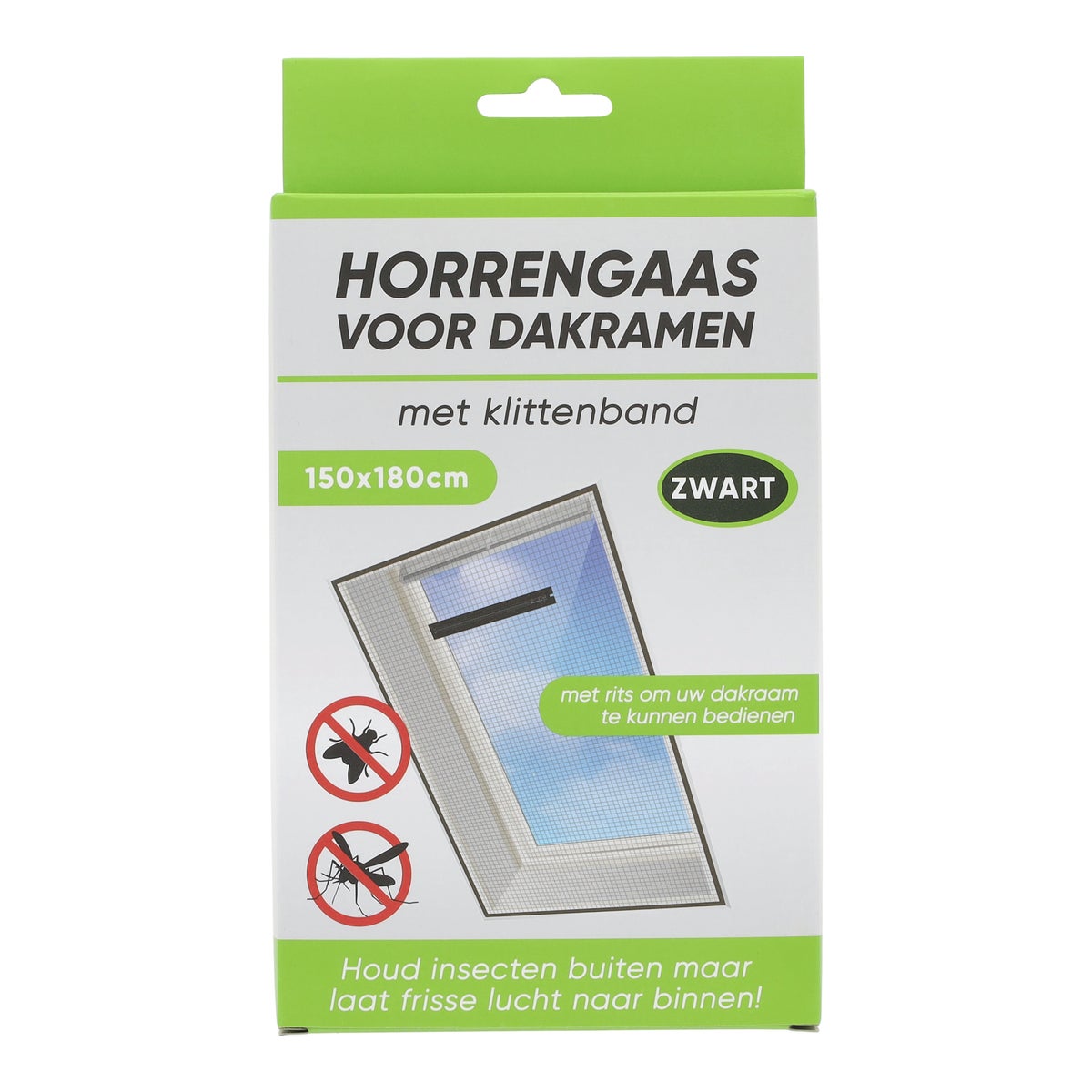 Horrengaas raam 1.5 x 1.8 m zwart Horrengaas raam 1.5 x 1.8 m zwart