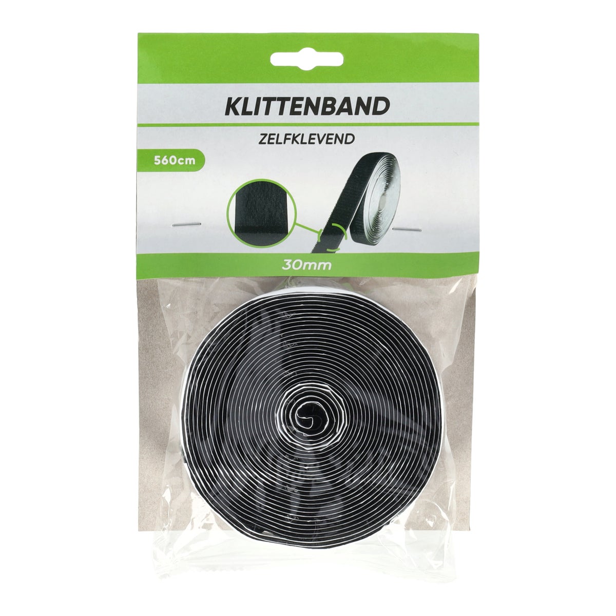 Klittenband 30mmx5.6m zwart Klittenband 30mmx5.6m zwart
