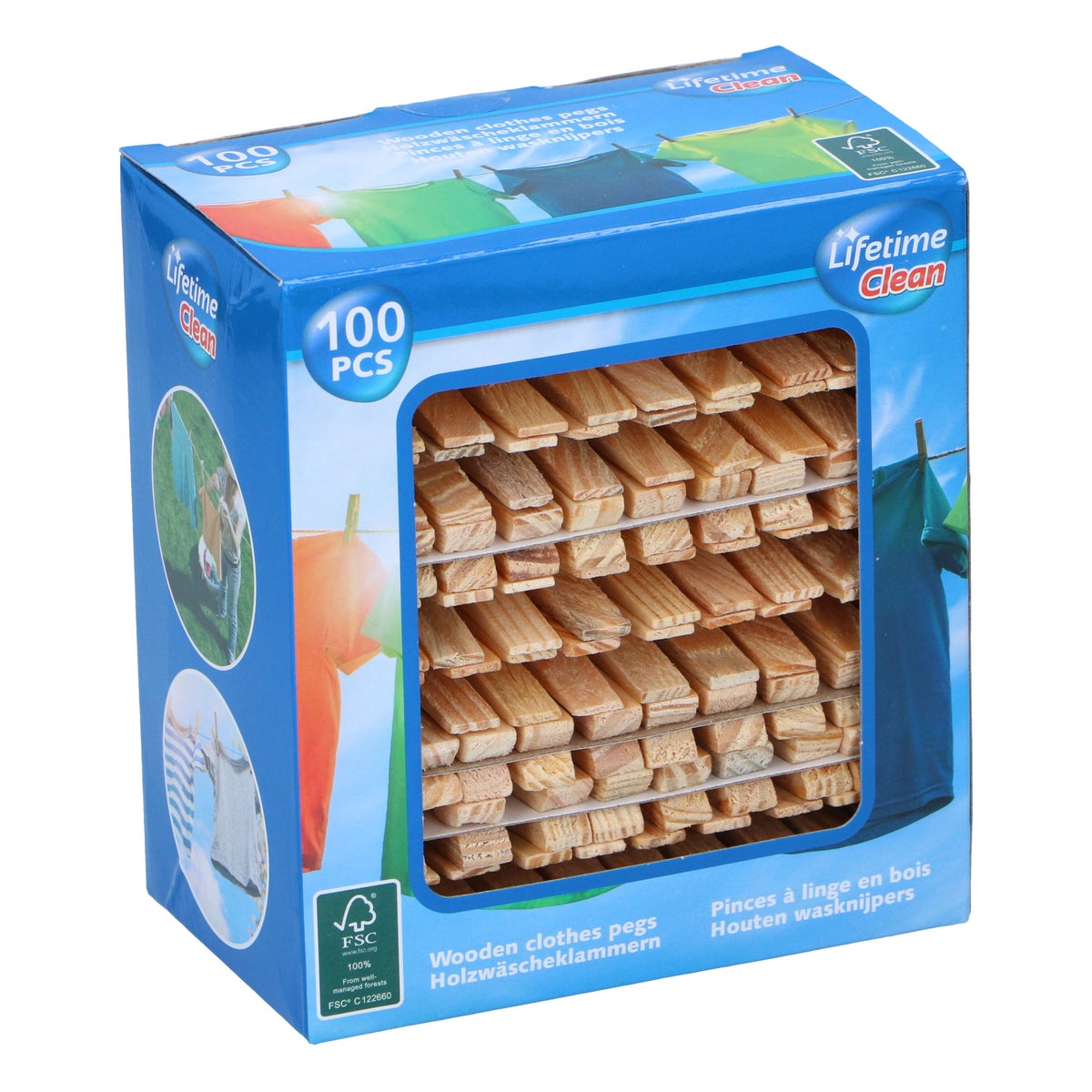 Wasknijpers 100 stuks Lifetime Wasknijpers 100 stuks Lifetime