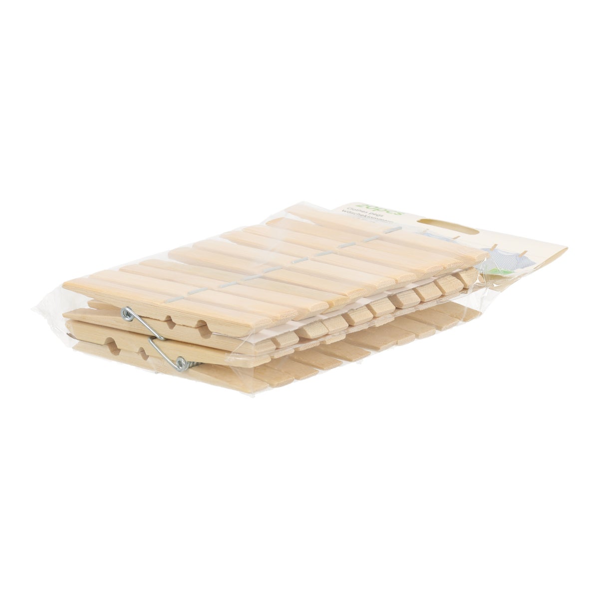 Wasknijpers 20 stuks hout Wasknijpers 20 stuks hout