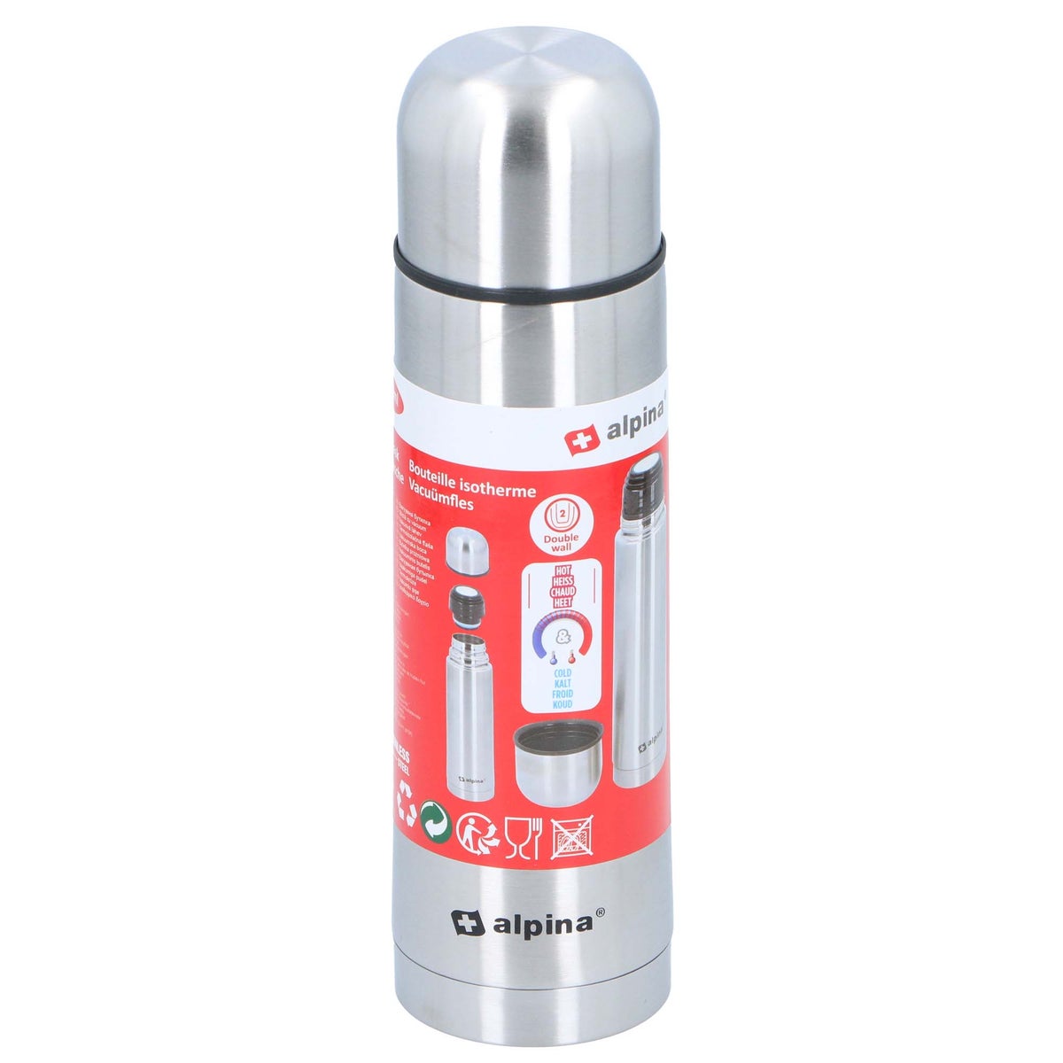 Vacuumfles 480ml 24.5x6.8cm Alpina Vacuumfles 480ml 24.5x6.8cm Alpina