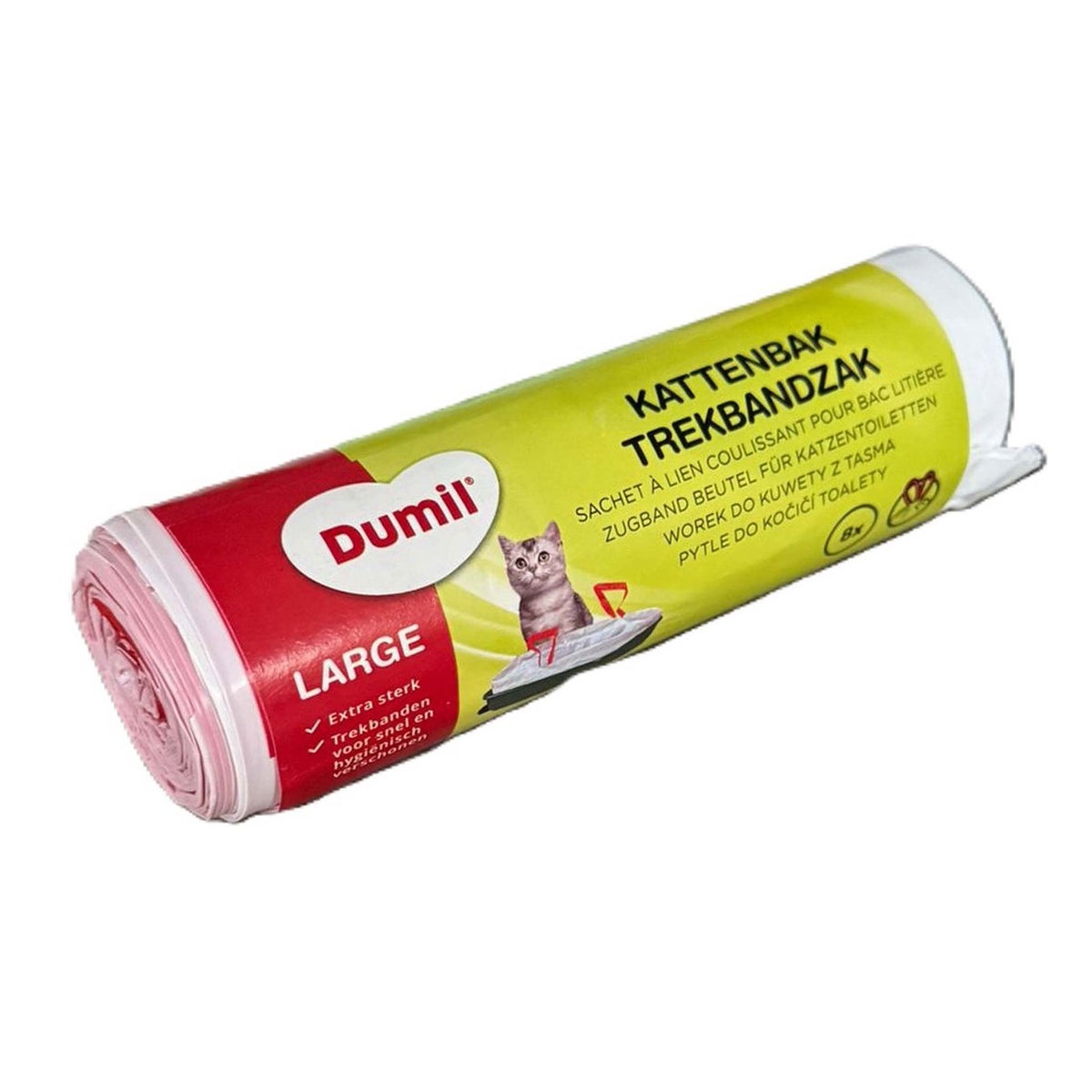 Kattenbak trekbandzak large 8st Dumil Kattenbak trekbandzak large 8st Dumil
