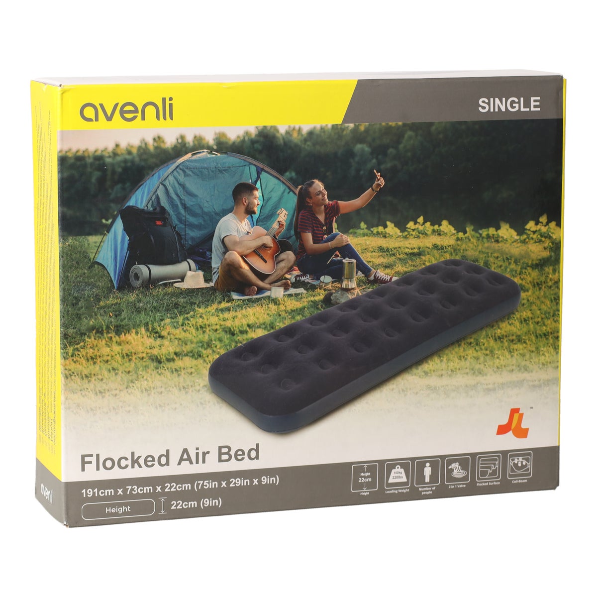 Luchtbed 1pers 191x73x22cm Jilong Luchtbed 1pers 191x73x22cm Jilong