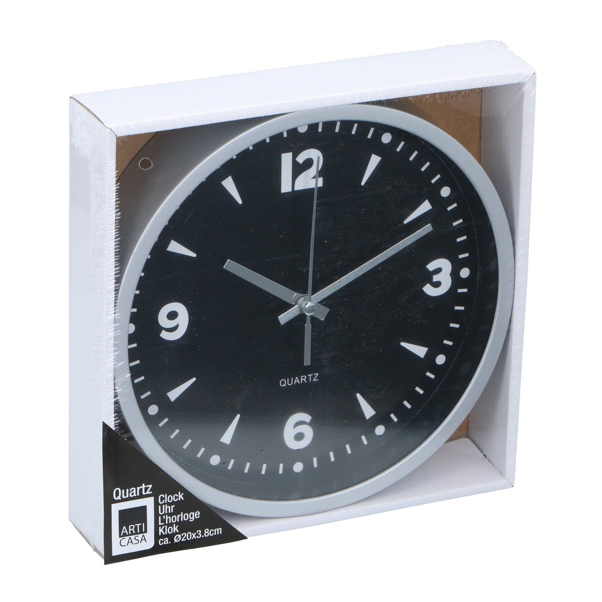 Wandklok 20 cm 3 assorti Wandklok 20 cm 3 assorti