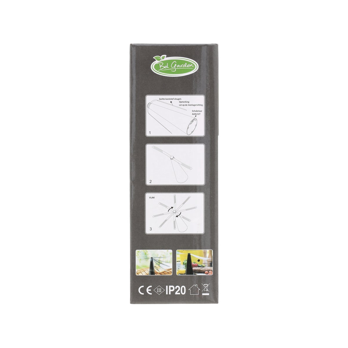 Vliegenverjager 26cm zwart BG Vliegenverjager 26cm zwart BG