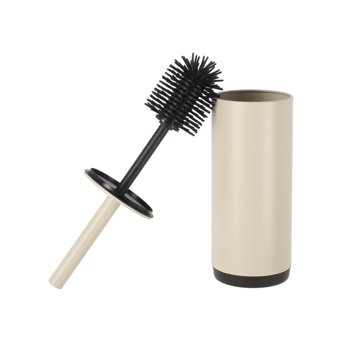 Toiletborstel met houder soft close beige Toiletborstel met houder soft close beige