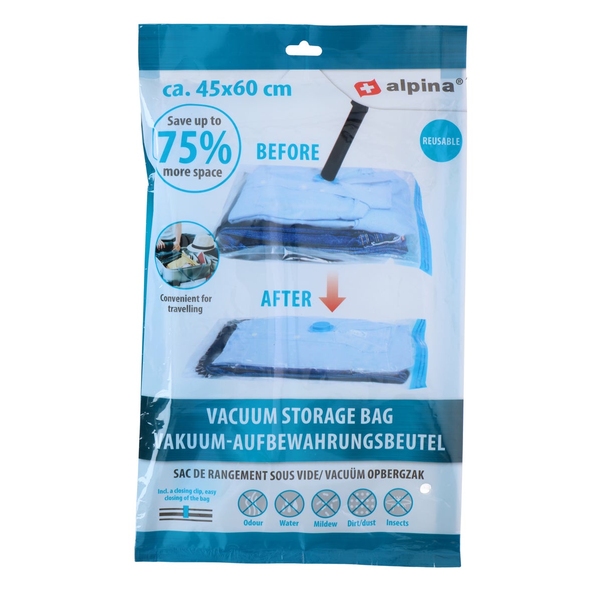 Opbergzak vacuum 45x60cm Opbergzak vacuum 45x60cm