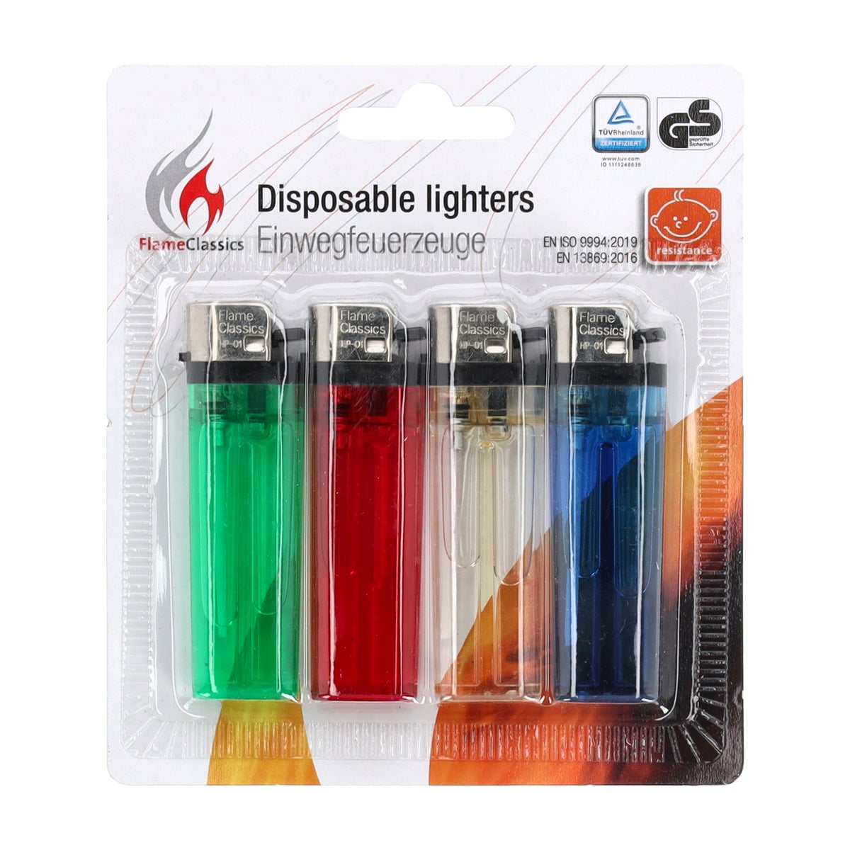 Aansteker wegwerp PU 4-delig Aansteker wegwerp PU 4-delig