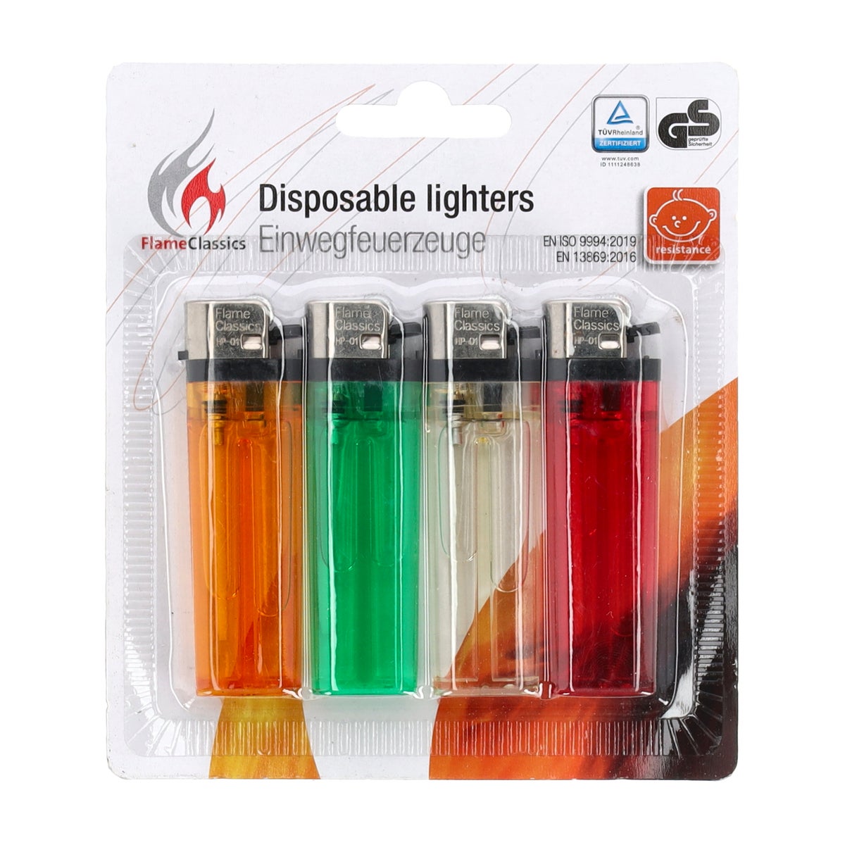 Aansteker wegwerp PU 4-delig Aansteker wegwerp PU 4-delig