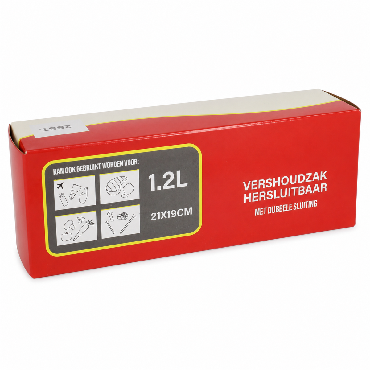 Vershoudzak hersluitbaar 1.2 L 25 stuks Vershoudzak hersluitbaar 1.2 L 25 stuks