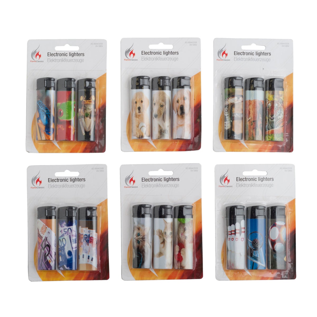 Aansteker print 3 stuks flame Aansteker print 3 stuks flame