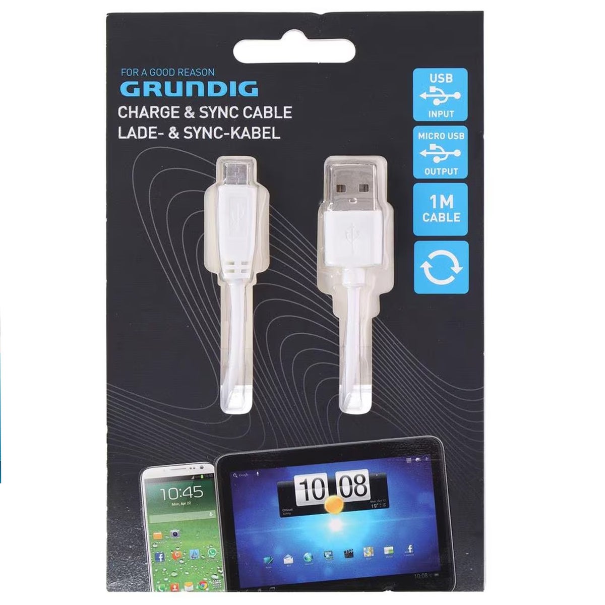 Oplader micro USB 1m Grundig Oplader micro USB 1m Grundig