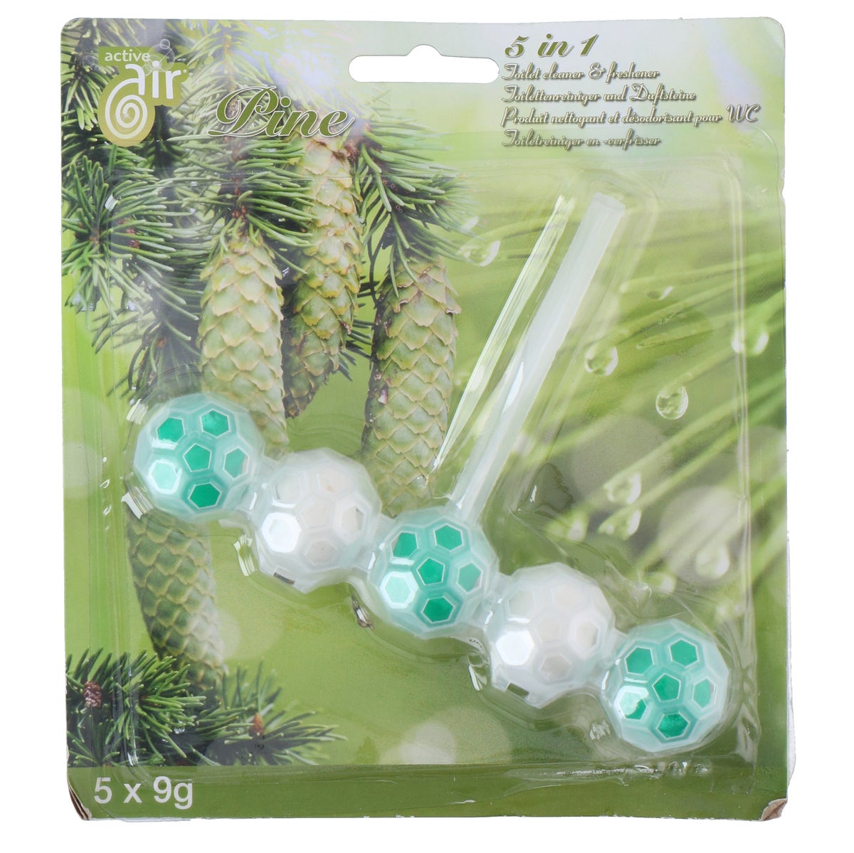 Toiletblokjes 5x9G assorti Active Air Toiletblokjes 5x9G assorti Active Air