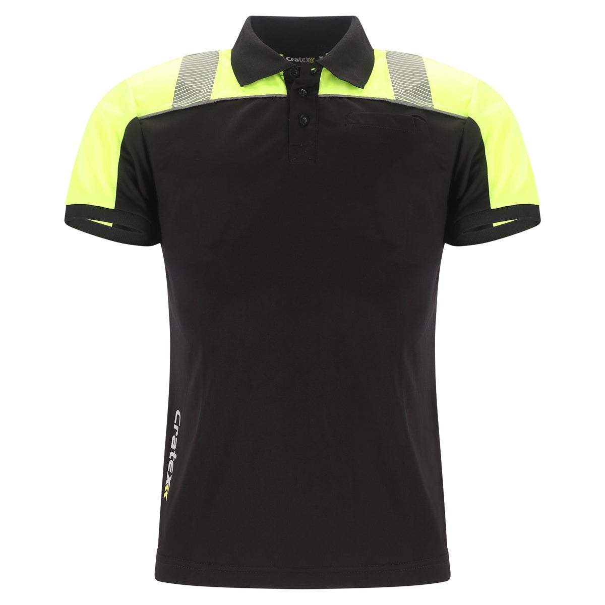 Poloshirt H Maurits zwart/geel Poloshirt H Maurits zwart/geel