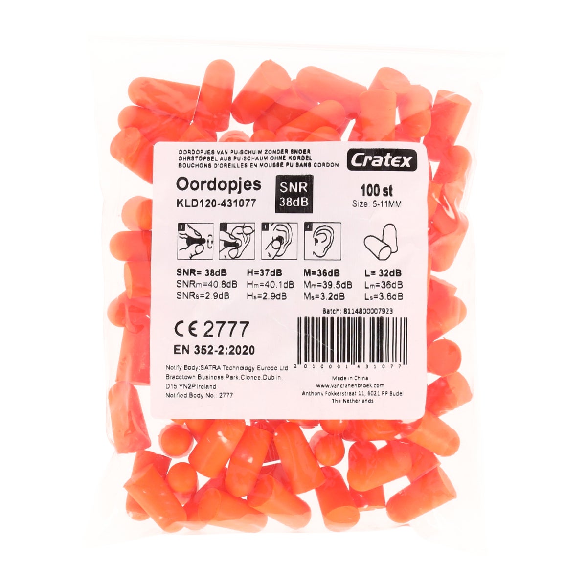 Oordopjes 100st. Oordopjes 100st.