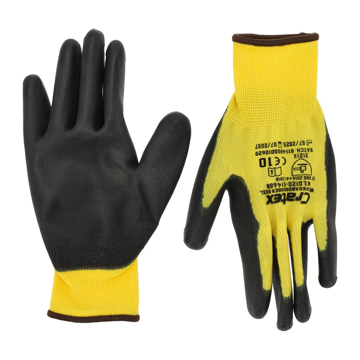 Werkhandschoen geel Werkhandschoen geel