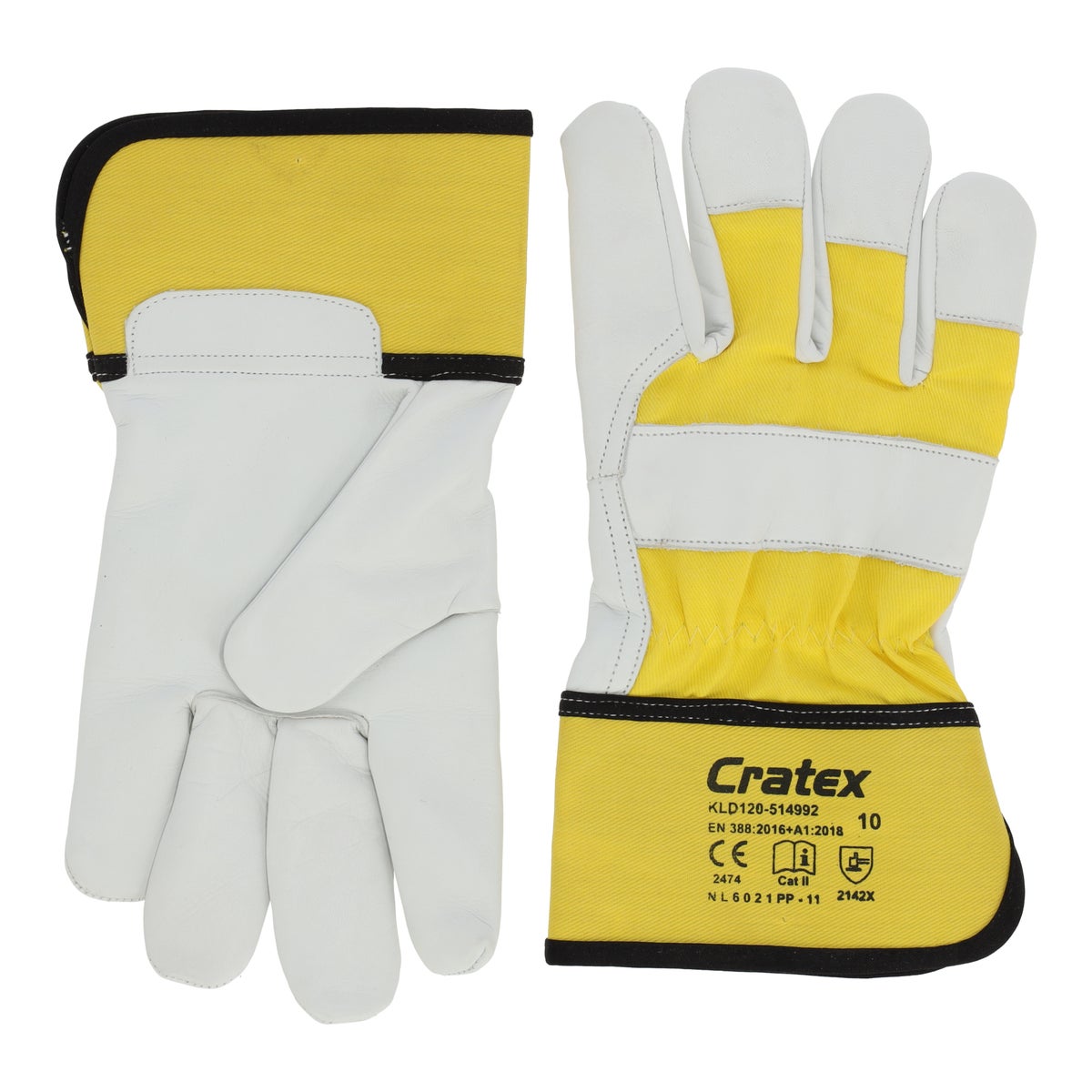 Werkhandschoen leer Lux maat Werkhandschoen leer Lux maat