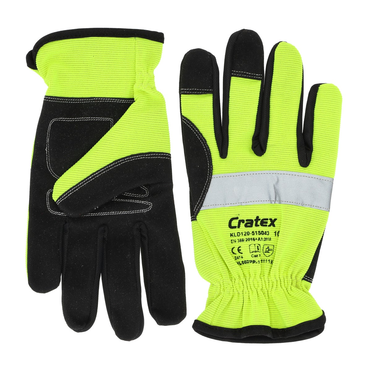 Werkhandschoen fluo geel Cratex Werkhandschoen fluo geel Cratex