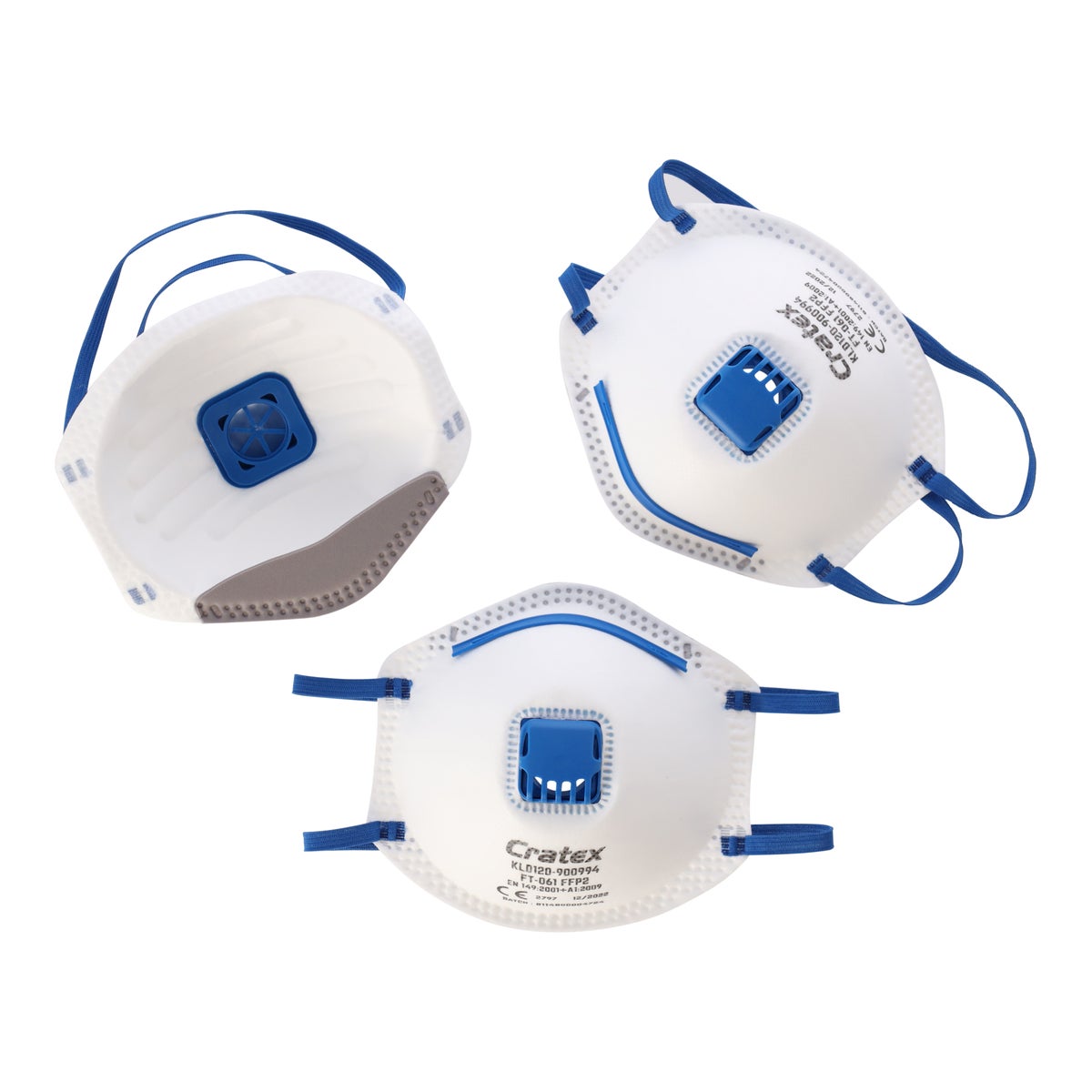 Stofmasker met ventiel FFP2 3 pak Stofmasker met ventiel FFP2 3 pak