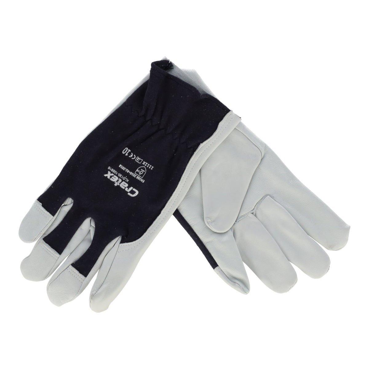Werkhandschoe nappa zwartgrijs Werkhandschoe nappa zwartgrijs