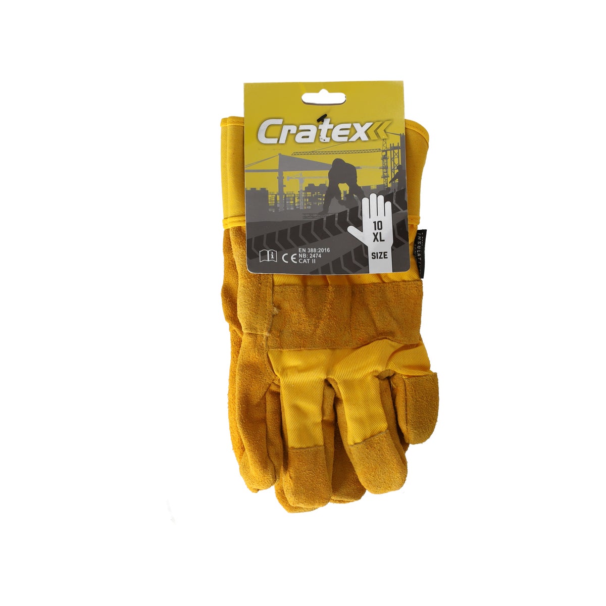 Werkhandschoen leer gevoerd Werkhandschoen leer gevoerd