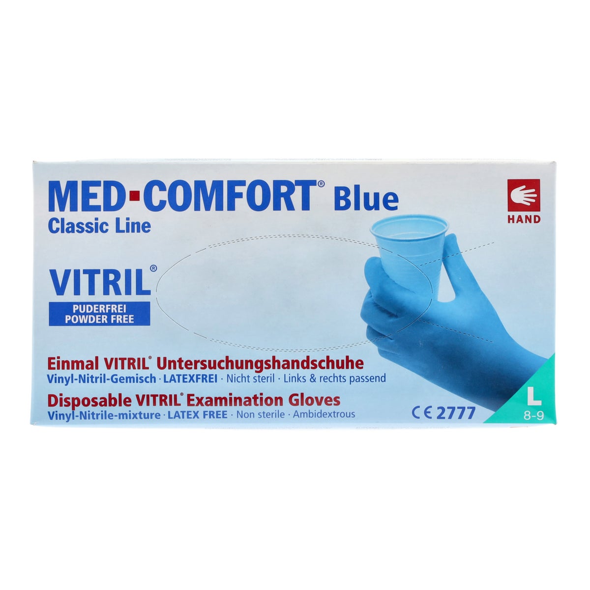 Handschoen wegwerp Vitril 100 stuks Handschoen wegwerp Vitril 100 stuks