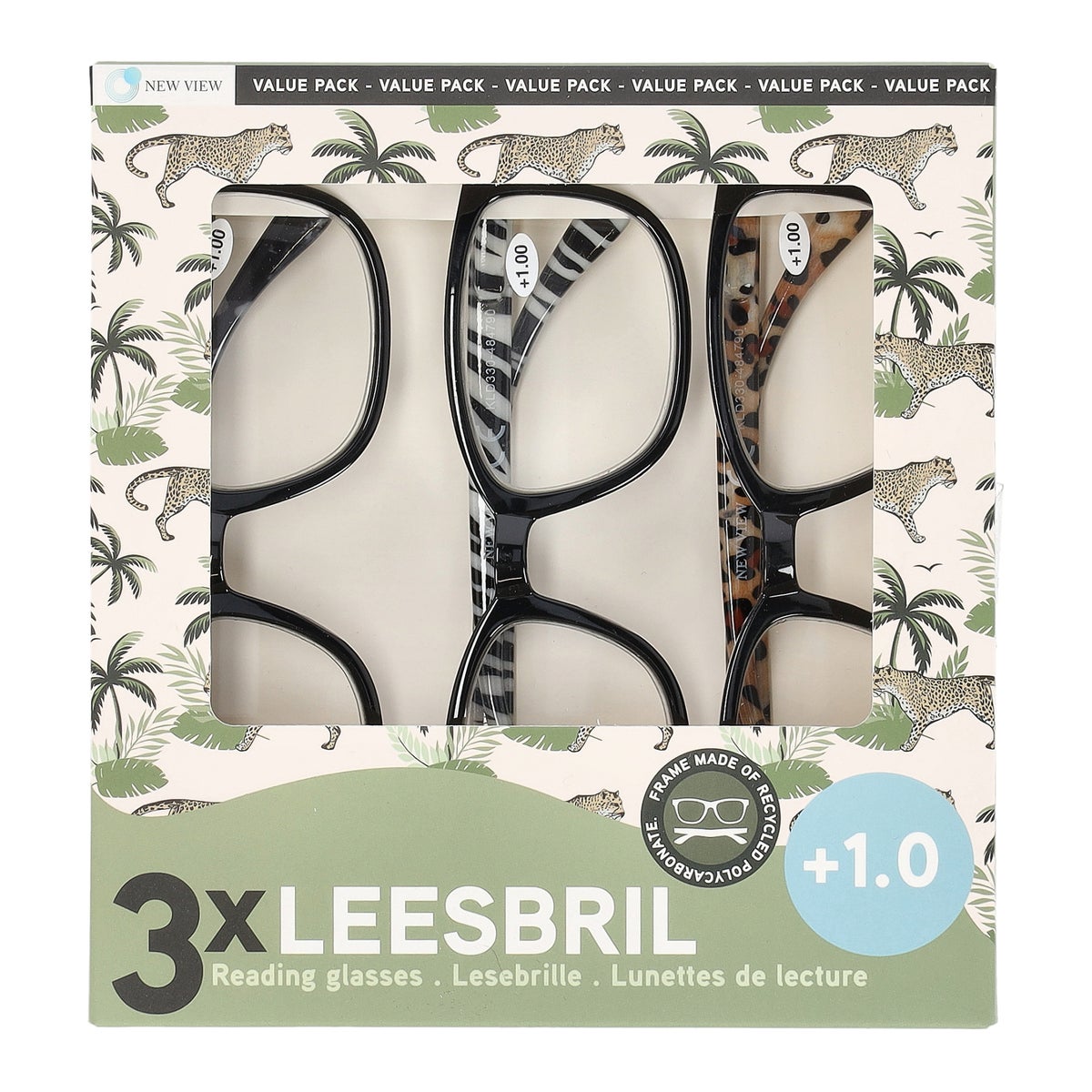 Leesbril 3pak assorti Leesbril 3pak assorti