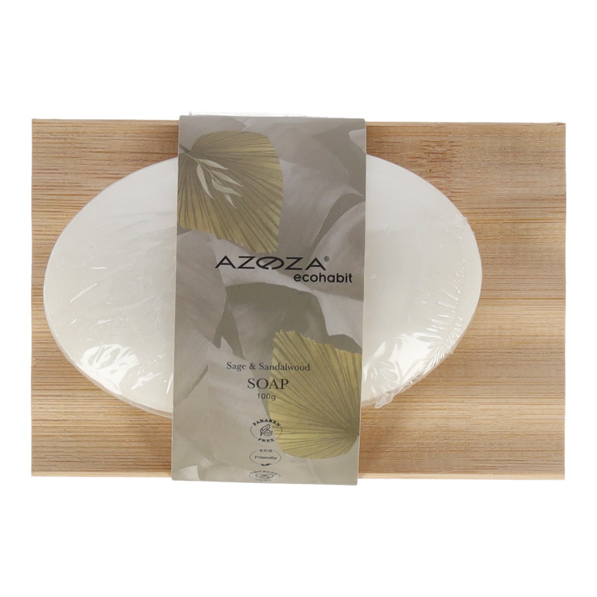 Zeep met bamboe houder 100 gram Eco Habit Zeep met bamboe houder 100 gram Eco Habit