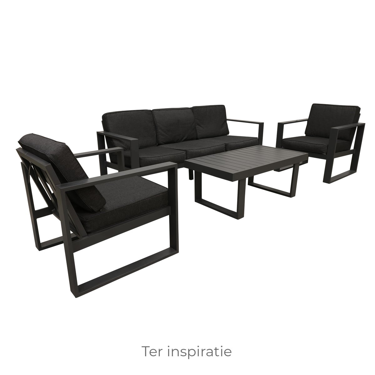 Bank 3-zit Lucito Antraciet Bois le Duc Bank 3-zit Lucito Antraciet Bois le Duc