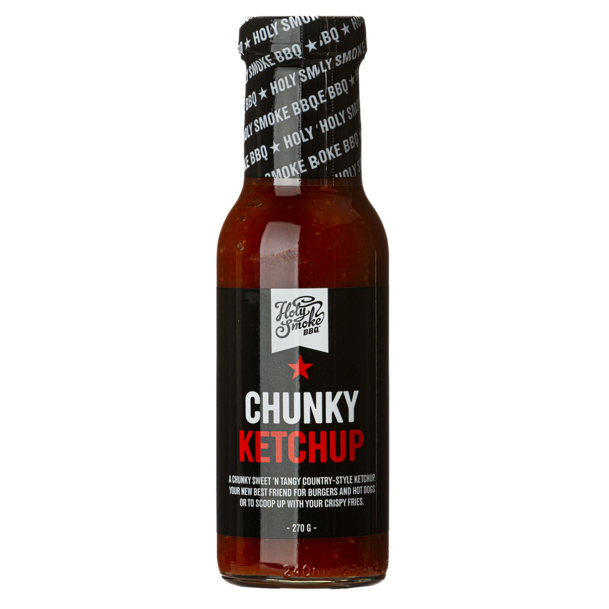 Saus chunky ketchup 270 g Holy Smoke Saus chunky ketchup 270 g Holy Smoke