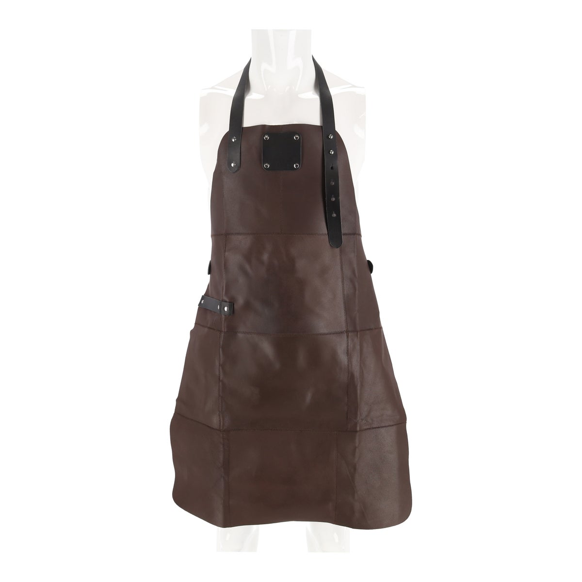 Barbecue schort leder bruin Barbecue schort leder bruin