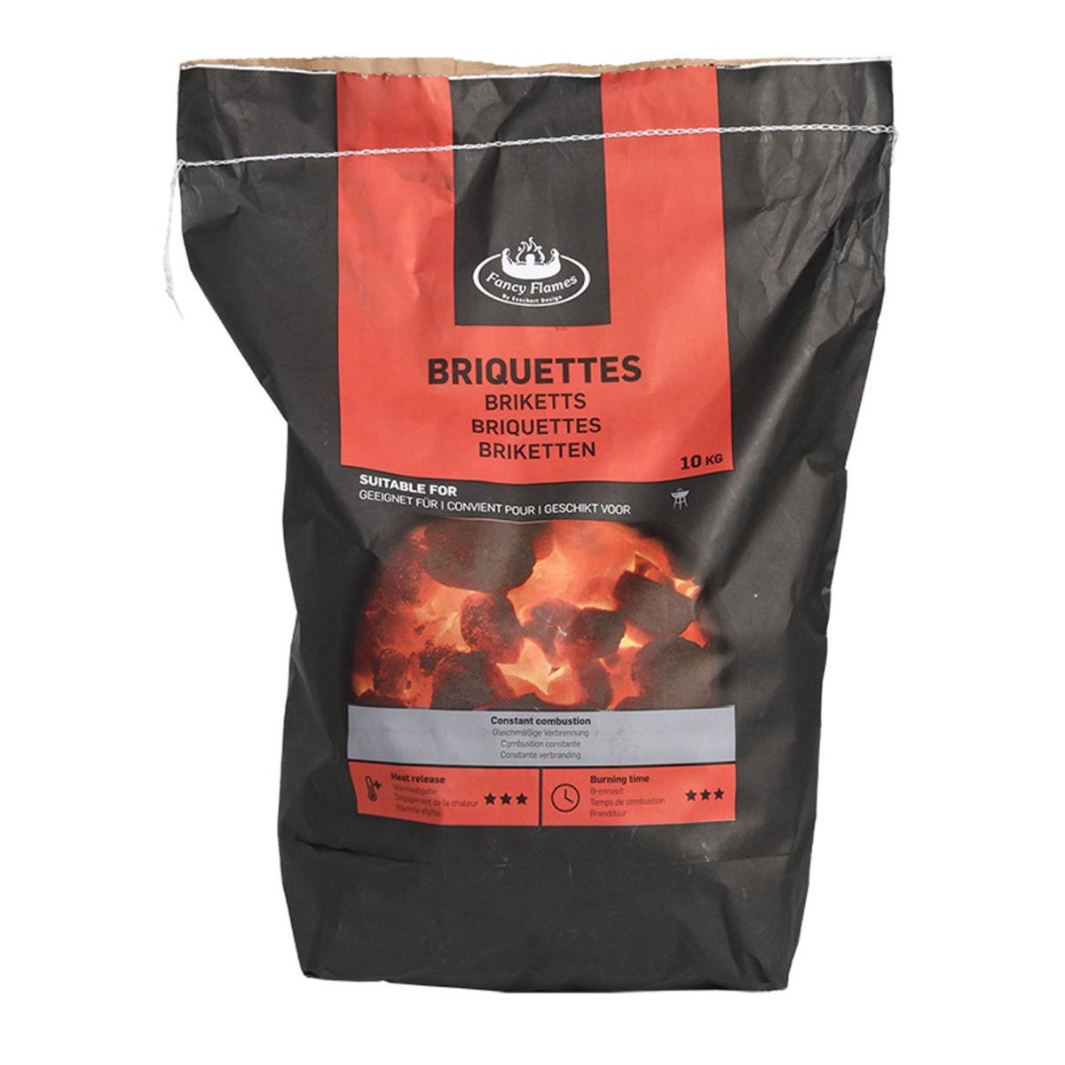Houtskool briketten 10 kg Fancy flames Houtskool briketten 10 kg Fancy flames