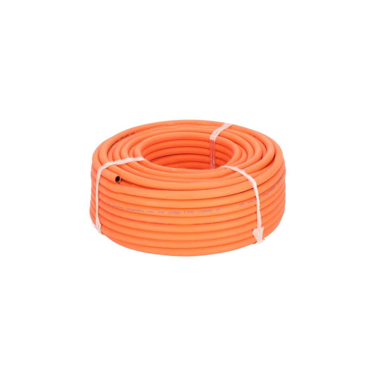 Gasslang rubber 10 bar rol per meter Gasslang rubber 10 bar rol per meter