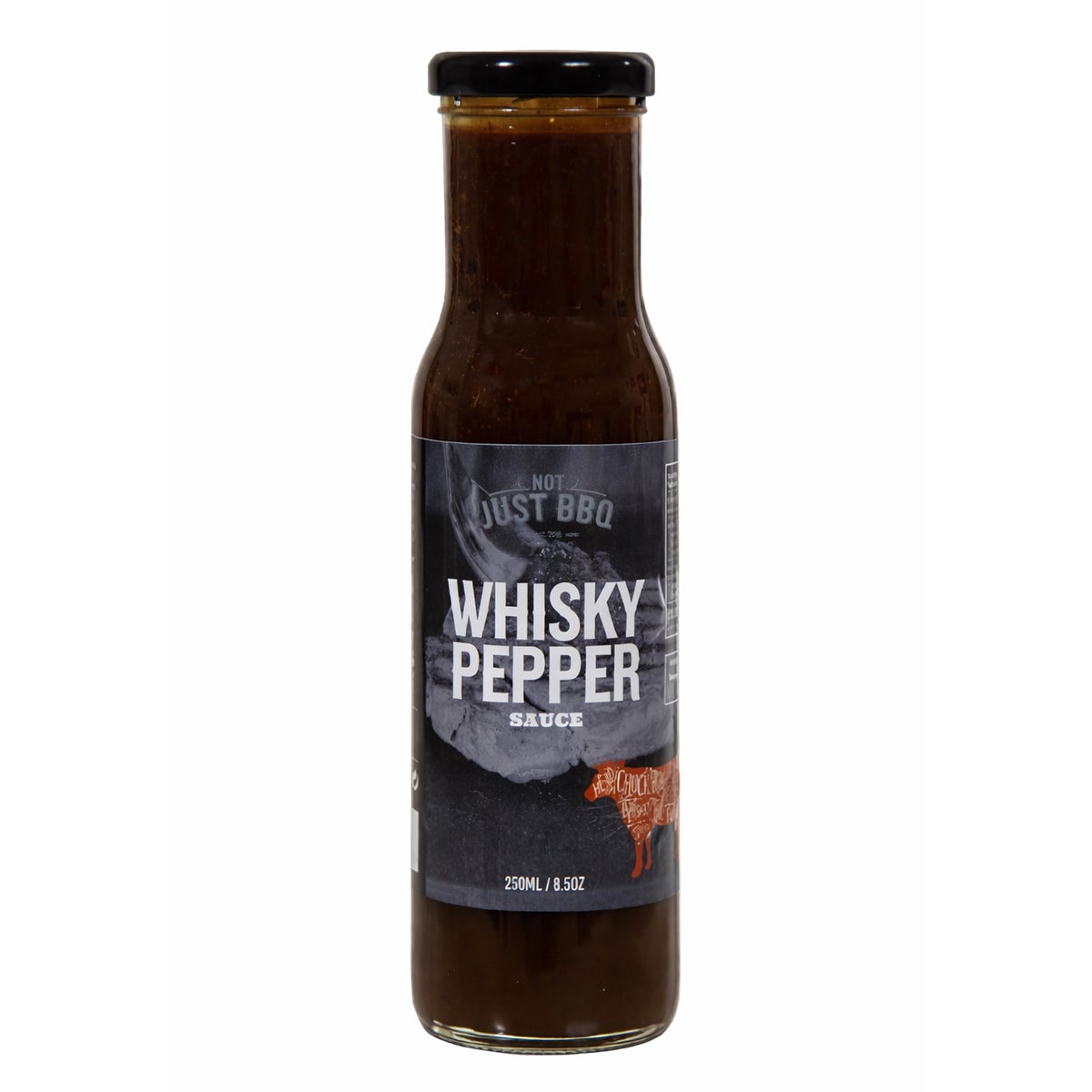 Saus whisky pepper 250 ml Not Just BBQ Saus whisky pepper 250 ml Not Just BBQ