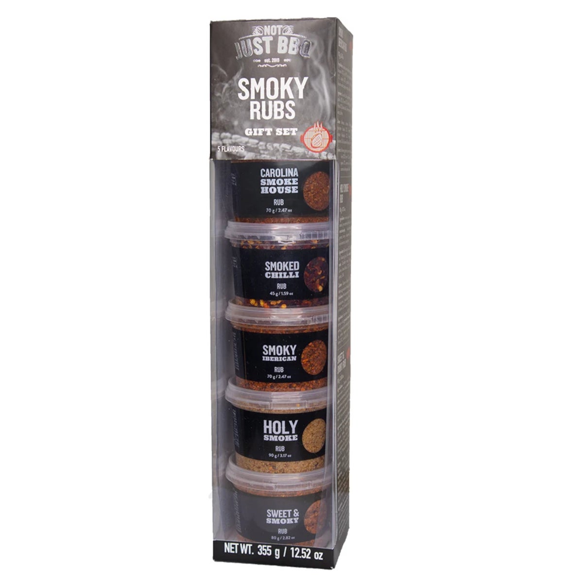 Rub bbq giftset smoky 5 x 70 g Not Just BBQ Rub bbq giftset smoky 5 x 70 g Not Just BBQ