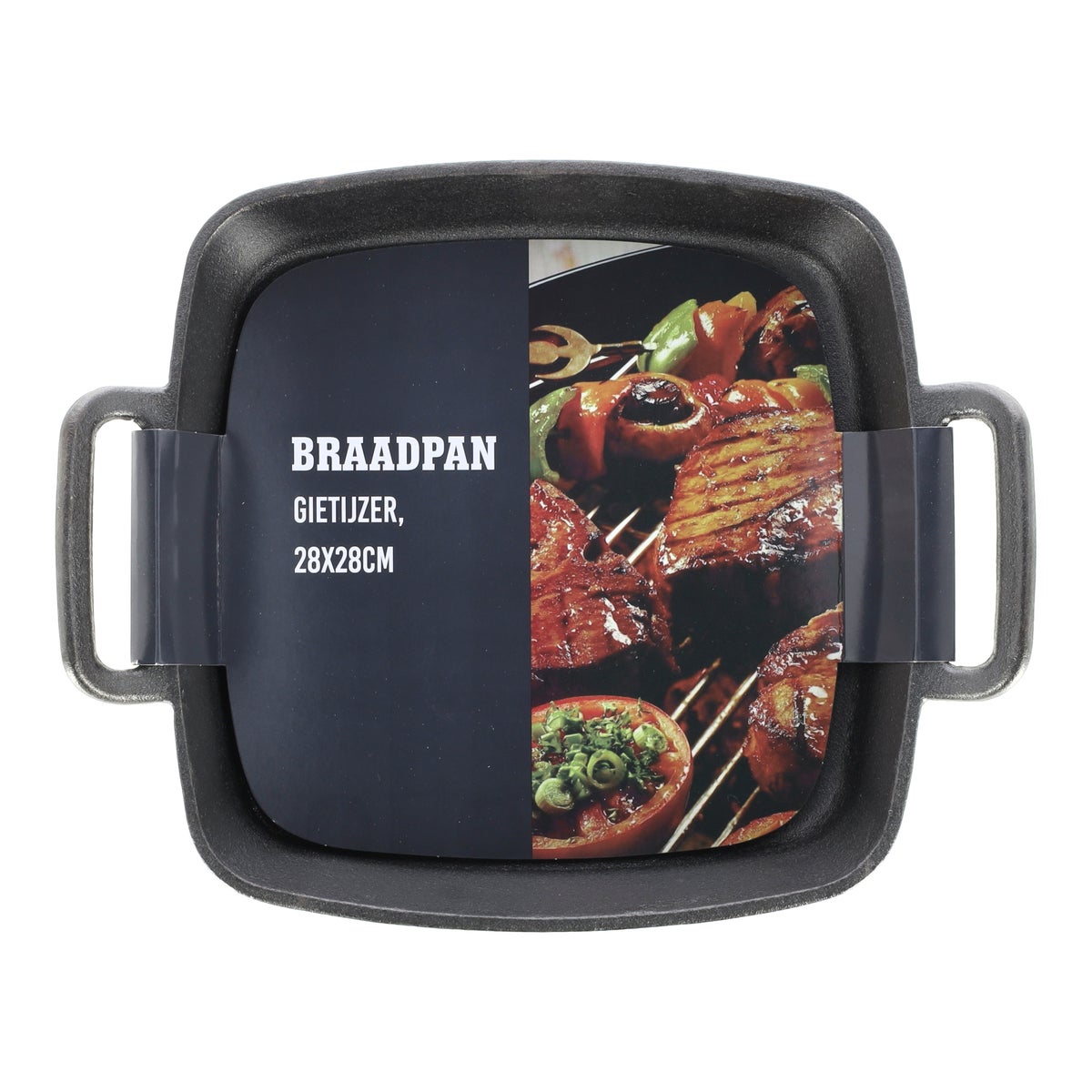 Braadpan gietijzer 28 x 28 Braadpan gietijzer 28 x 28